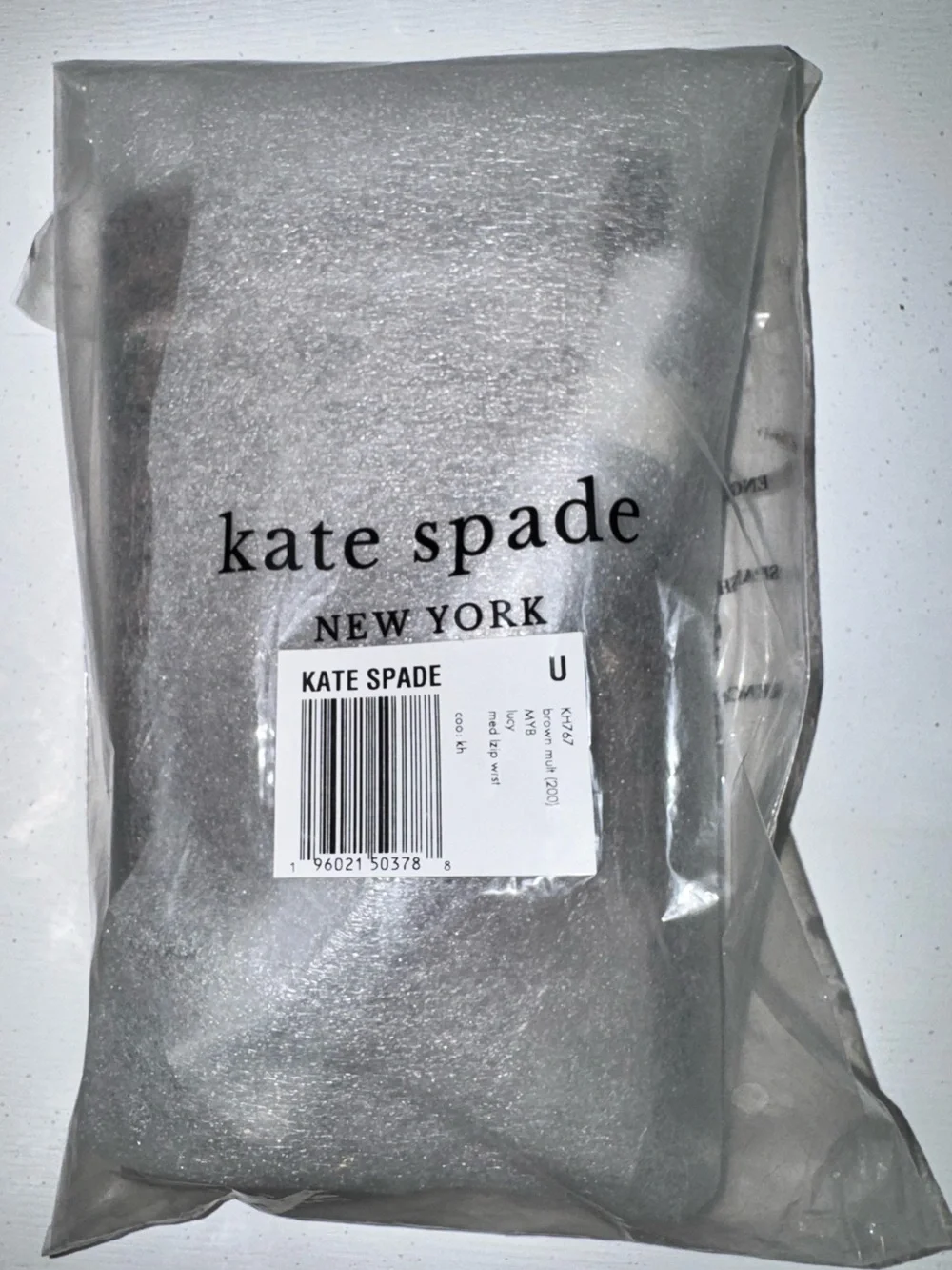 Kate Spade Lucy LZip Leopard Print Wristlet in Brown and Black - NWT
